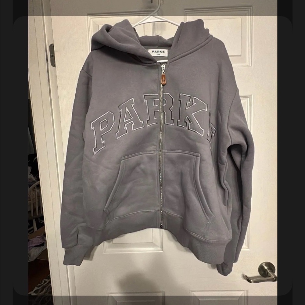 NWT RARE Parke Monochrome Varsity Zip-up s/m Sold out!